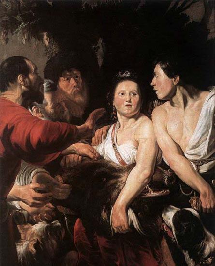 JORDAENS, Jacob Meleager and Atalanta oil painting image